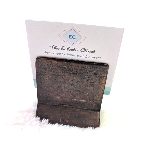 Vintage Bronze Frog Accent Business Card Holder - Picture 4 of 11